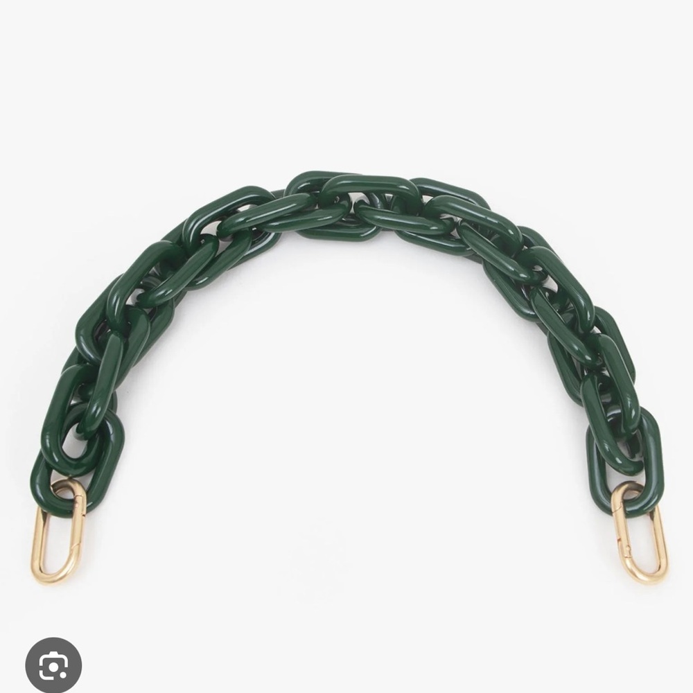 Clare V Shortie Strap in Fern Resin🌿